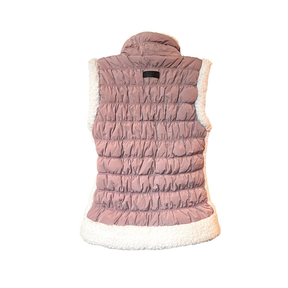 Calvin Klein Performance Women's Mauve Pink Faux Fur Trim Full Zip Pockets SZ M - Picture 4 of 8